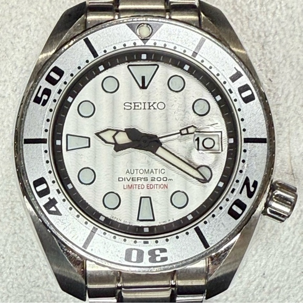Seiko Sumo Date Silver Dial Automatic Mens Classic Watch *Limited Edition*